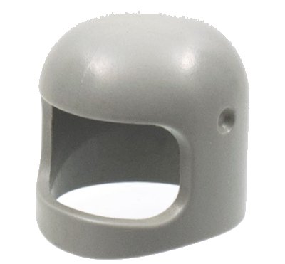 LEGO part Minifigure, Headgear Helmet Space / Town with Thin Chin Strap - with Visor Dimples (193a2)