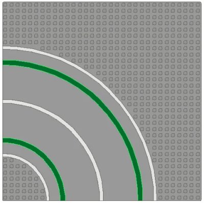 LEGO onderdeel Baseplate, Road 32 x 32 7-Stud Curve with Road Pattern (2359p01)