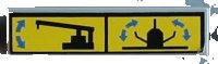 LEGO part Tile 1 x 4 with Arm Up/Down & Cargo Doors Open/Close Pattern (Sticker) - Set 8480 2431pb0017