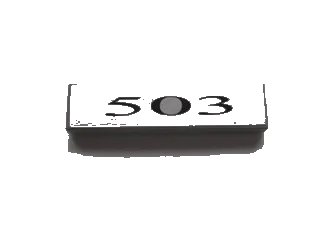 LEGO onderdeel Tile 1 x 4 with '503' Pattern (Sticker) - Set 10022/10025 (2431pb0066)