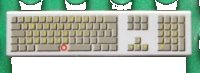 LEGO onderdeel Tile 1 x 4 with Keyboard Pattern 2431px15