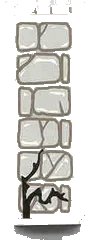 LEGO onderdeel Steen 1 x 2 x 5 met Steen en Twijg Patroon (Sticker) - Set 1382 2454pb012