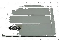 LEGO part Door Sliding - Type 2 with Train Logo Black Pattern (Sticker) - Set 4563 2874pb01