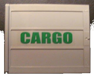 LEGO onderdeel Door Sliding - Type 2 with Green 'CARGO' Pattern Right Side (Sticker) - Set 4512 (2874pb02R)