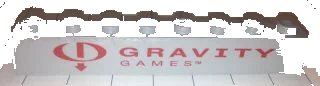 LEGO onderdeel Brick 1 x 8 with Red 'GRAVITY GAMES' on Transparent Background Pattern (Sticker) - Set 3537 (3008pb132)