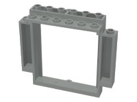 LEGO part Porte, Cadre 2 x 8 x 6 Pivotant avec Encoches Inférieures 30101