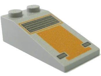 LEGO onderdeel Slope 18 4 x 2 with SW Snowspeeder Nose Pattern (30363px1)