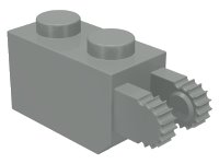 LEGO onderdeel Scharniersteen 1 x 2 Vergrendeling met 2 Vingers Verticale Uiteinde, 9 Tanden 30365