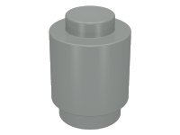 LEGO part Brick, Round  1 x 1 - Solid Stud, Bottom Lip 3062a