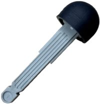LEGO part Projectile Arrow, Solid Shaft with Black Rubber End 32133bc01