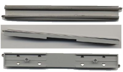 LEGO part Train, Track 12V Conducting Rail Straight for 12v Remote Controlled Decoupling (3242e)