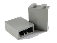 LEGO part Stein 1 x 2 x 2 con Soporte de Eje Interior 3245b