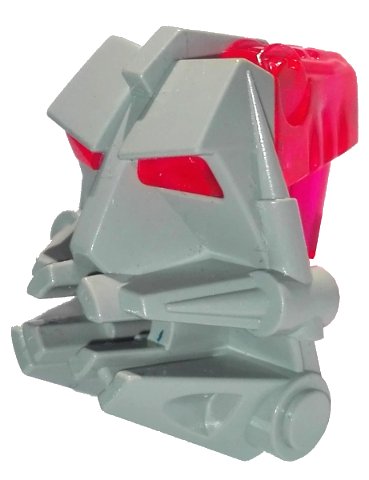 LEGO onderdeel Bionicle Head Connector Block 3 x 4 x 1 2/3 with Trans-Dark Pink Eye / Brain Stalk (32553 / 32554) (32553c07)