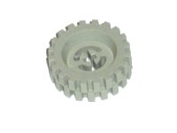 LEGO part Rad mit geteiltem Achsloch mit hellgrauem Reifen 30 x 10,5 Offset Lauffläche (3482 / 2346) 3482c04
