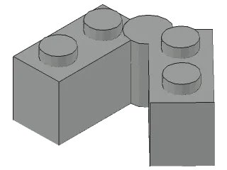 LEGO onderdeel Hinge Brick 1 x 4 Swivel (3830c01)