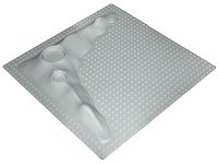 LEGO part Baseplate, Raised 32 x 32 Crater Plate without Crater Studs 3947a
