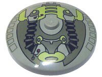 LEGO part Dish 4 x 4 Inverted (Radar) with Solid Stud with Life on Mars (LoM) Hoses and Machinery Pattern 3960px3