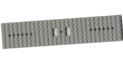 LEGO part Train Base 6 x 28 with 6 Round Holes Each End (4093c)