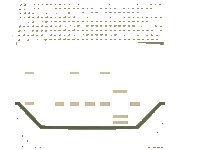 LEGO onderdeel Baseplate, Road 32 x 32 3 Lane with Green Lines, White Dashed Lines, and Crosswalk Pattern 425p02