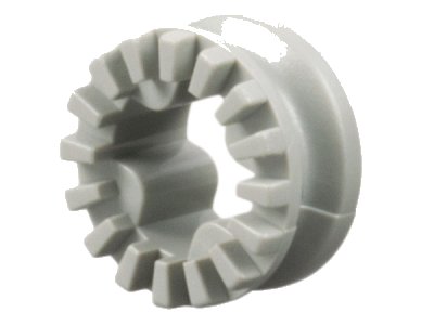 LEGO part Technic Bush 1/2 Toothed, Four Interior Ridges (4265a)
