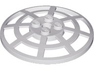 LEGO part Dish 6 x 6 Inverted (Radar) Webbed - Type 2 (Underside Attachment Positions at 90 degrees) 4285b