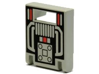 LEGO onderdeel Container, Box 2 x 2 x 2 Door with Slot with M:Tron Pattern 4346p68
