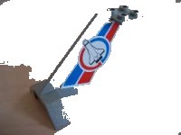 LEGO part Tail Wedge with Shuttle Pattern on Both Sides (Stickers) - Set 6544 4867pb18