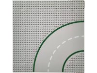 LEGO part Baseplate, Road 32 x 32 9-Stud Curve with Road Pattern 609p01