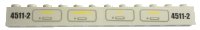LEGO part Brick 1 x 12 with '4511-2' and 'POWER', 'PNEUMATICS', 'OIL' and 'WATER' Pattern (Stickers) - Sets 4511 / 10158 6112pb006R