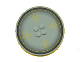 LEGO onderdeel Tile, Round 8 x 8 with 4 Studs in Center with Target Verniers Pattern (6177px2)