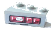 LEGO onderdeel Wedge 3 x 2 Right with Taillights Pattern (Sticker) - Set 8479 (6564pb05)