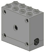 LEGO part Technic, Gearbox 2 x 4 x 3 (768)