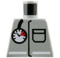 LEGO part Torso Fire Air Gauge and Pocket Pattern 973p29