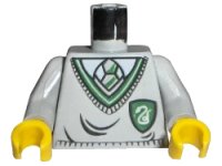 LEGO part Torso Harry Potter Uniform Slytherin Shield Pattern / Light Gray Arms / Yellow Hands 973px147c01