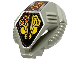 LEGO onderdeel Minifigure, Headgear Helmet UFO with Mechanical Pattern (x182px1)