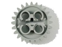 LEGO part Technic, Gear 24 Tooth with 3 Axle Holes x187