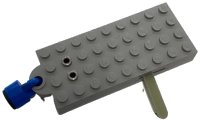 LEGO part Electric, Train 4.5V Automatic Pole Reverser Brick 4 x 9 with Magnet Holder with Blue Magnet Coupling, Train - 6.5mm Cylinder (x877 / x547b) x877c01