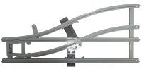 LEGO part Train, Track 4.5V Switch Point Left with Dark Gray Ties x878cx2
