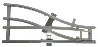 LEGO part Train, Track 4.5V Switch Point Right with Dark Gray Ties x879cx2