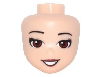 LEGO part Mini Doll, Head Friends with Dark Red Eyes Pattern (Sira) 21338