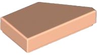 LEGO part Tile, Modified 1 x 2 Wedge Left 5091
