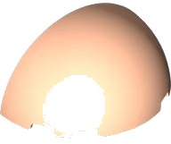 LEGO part Windscreen 3 x 6 x 2 1/3 Quarter Sphere 7202