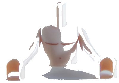 LEGO onderdeel Torso Mini Doll Boy Shirtless Pattern, Light Nougat Arms with Hands (FTBpb033c01)
