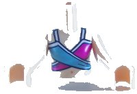 LEGO part Torso Mini Doll Girl Magenta and Medium Blue Swimsuit Top Pattern, Light Nougat Arms with Hands FTGpb194c01