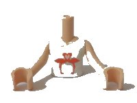 LEGO part Torso Mini Doll Girl White and Light Aqua Sleeveless One Strap Top with Coral Flamingo Birds Pattern, Light Nougat Arms with Hands FTGpb250c01