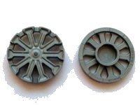 LEGO part Wheel Cover 10 Spoke T Shape - for Wheel 18976 18979a