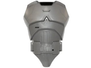 LEGO onderdeel Large Figure Torso with SW Gray Armor Pattern (Captain Phasma) (21561pb06)