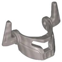 LEGO onderdeel Minifigure, Visor with T Slit Wide and Horns on Sides (22395)