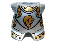LEGO part Minifigure Armor Breastplate with Leg Protection, Kingdoms Lion Head Pattern 2587pb23
