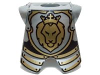 LEGO onderdeel Minifigure Armor Breastplate with Leg Protection, Lion Head Pattern 2587pb32